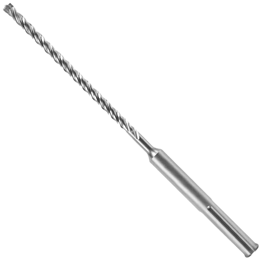Silver SDS-Max rotary hammer drill bit with spiral flute for heavy-duty concrete drilling in power tool accessories collection