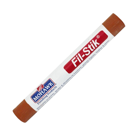 Semi-hard cherry paprika putty stick for wood repair in sanding, finishing, and home improvement collections