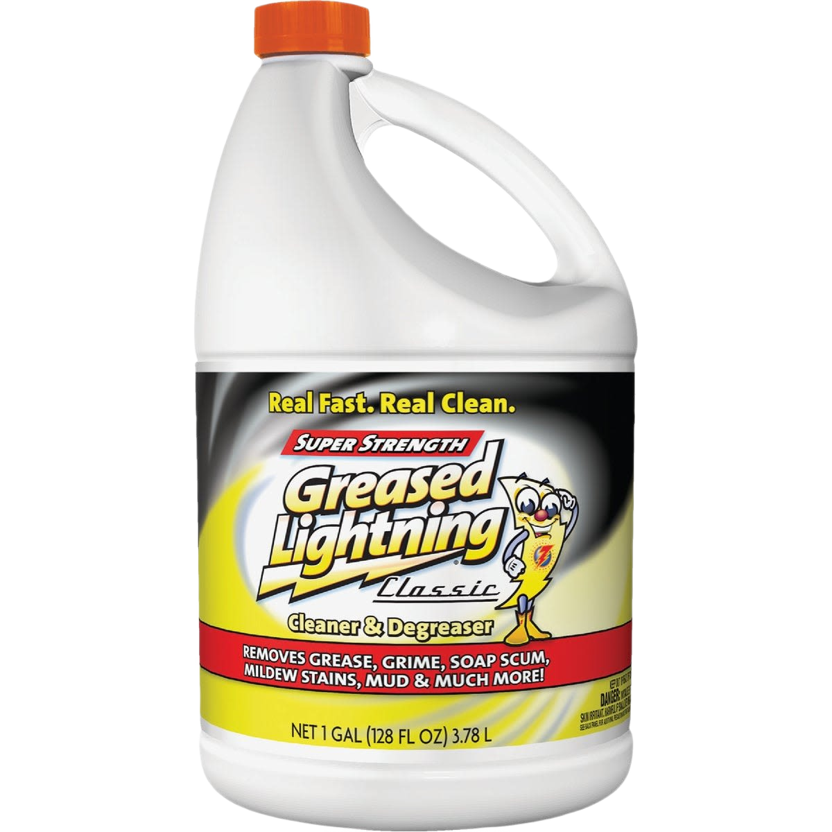 One-gallon jug of Greased Lightning Classic Cleaner & Degreaser for tough grease and grime in cleaning supplies collection