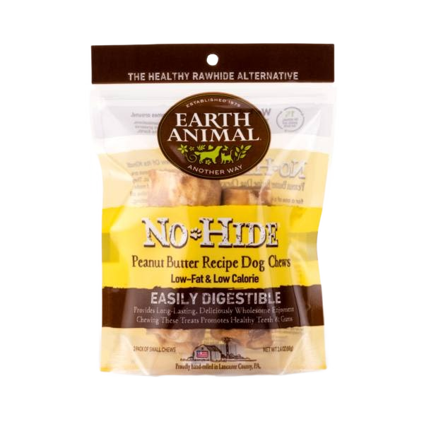 Earth Animal peanut butter dog chews in resealable pack from Treats and Pet & Animal collections