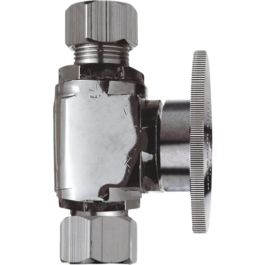 Do it Best 3/8" C X 3/8" OD Chrome Plated Brass Stop Valve