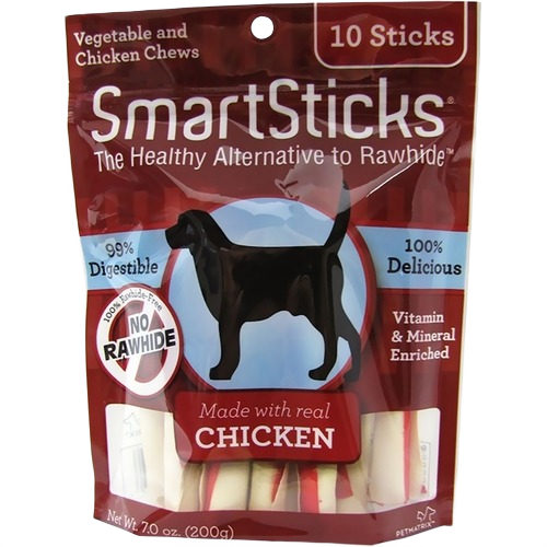 10-pack chicken and vegetable dog chews offering a healthy, digestible treat option in pet supplies under $50 collections