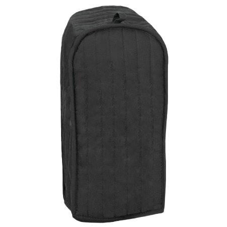 Black quilted blender cover protecting small kitchen appliances in countertop storage and organization collections under $50