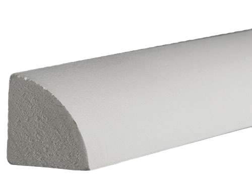 AZEK White 3/4 x 3/4 In. Quarter Round Moulding, 16 ft.