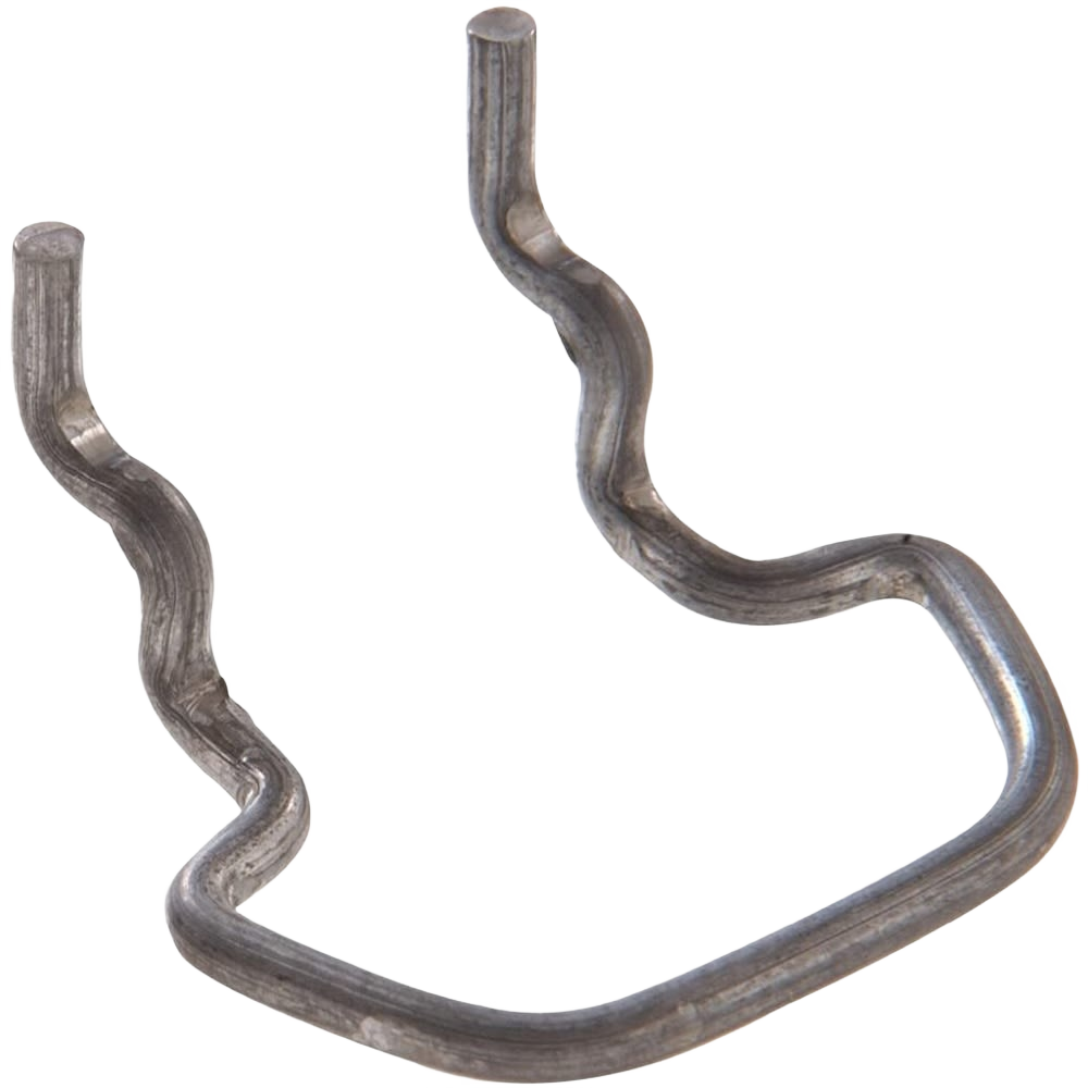 Metal peg holder with curved design for organizing tools and accessories in home improvement projects