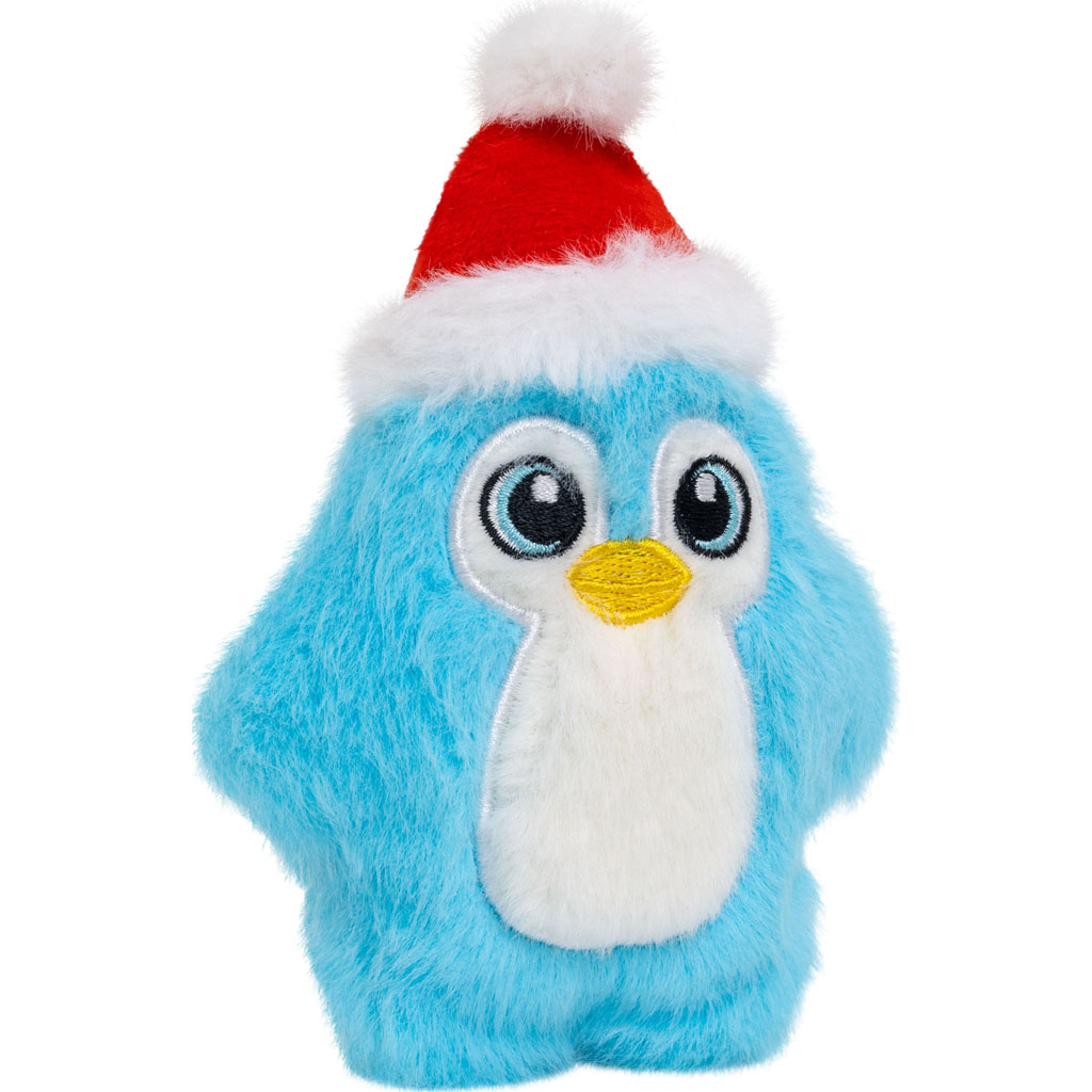 KONG XS Snuzzles Mini Santa Penguin Plush Christmas Dog Toy