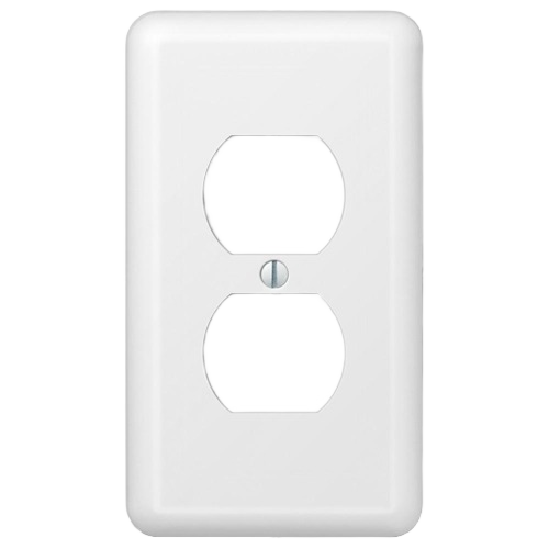 Devon white duplex outlet wallplate in electrical and outlet wall plates collection under $50 for home improvement projects
