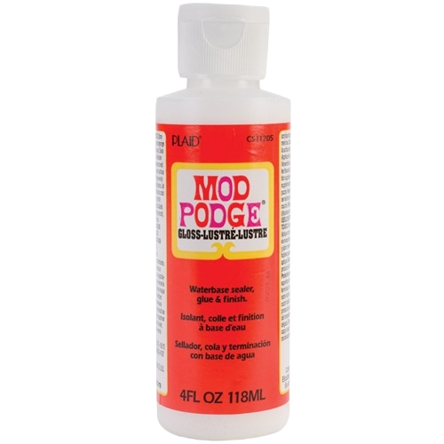 4 oz bottle of Mod Podge gloss water-based sealer and glue for Specialty Paint and Home Improvement supplies