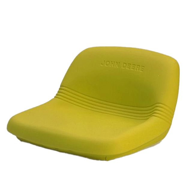 Yellow durable John Deere cushion seat designed for enhanced comfort in automotive and tractor accessories collections