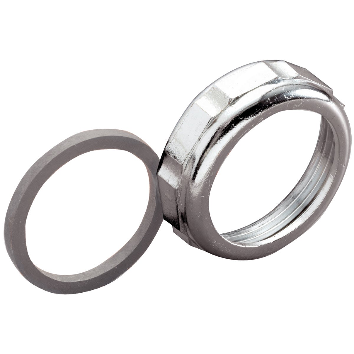 Chrome-plated slip-joint nut with durable poly washer for plumbing in pipes & fittings and under $50 collections