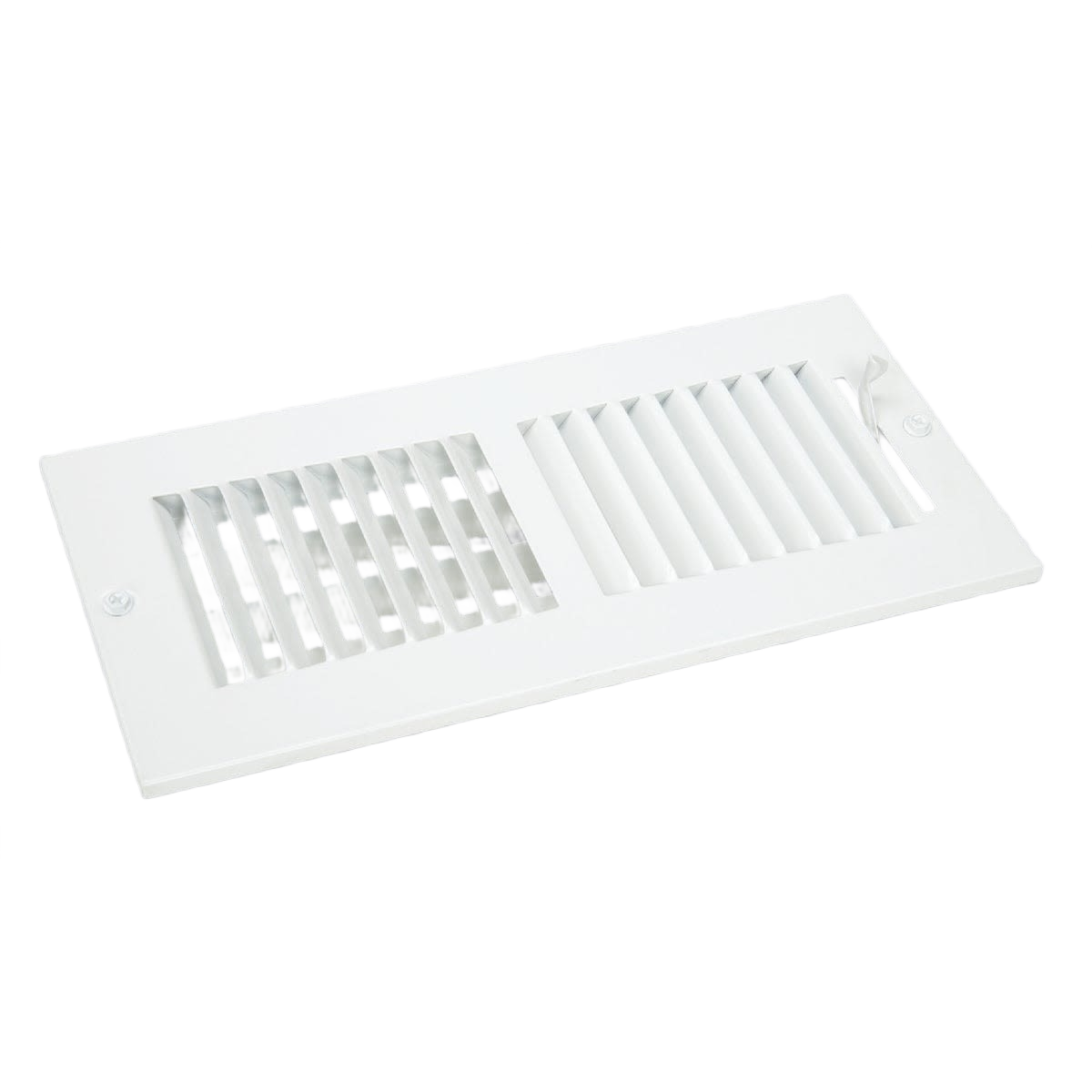 White steel wall register with adjustable grille bars for airflow, suitable for plumbing and home improvement under $50 collections