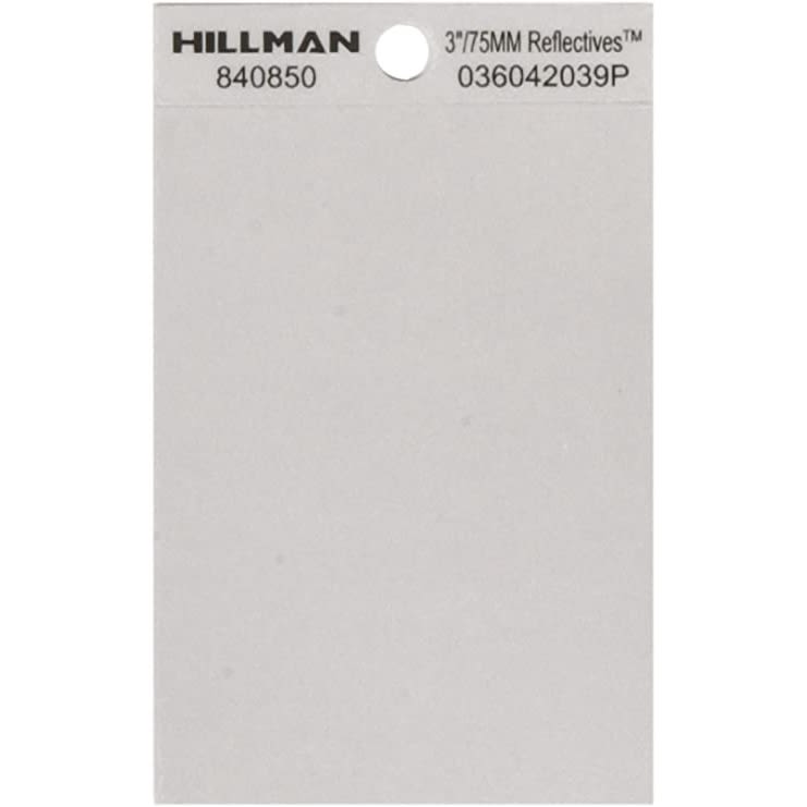 Blank black and silver reflective mylar sticker for hardware and home improvement under $50 collection