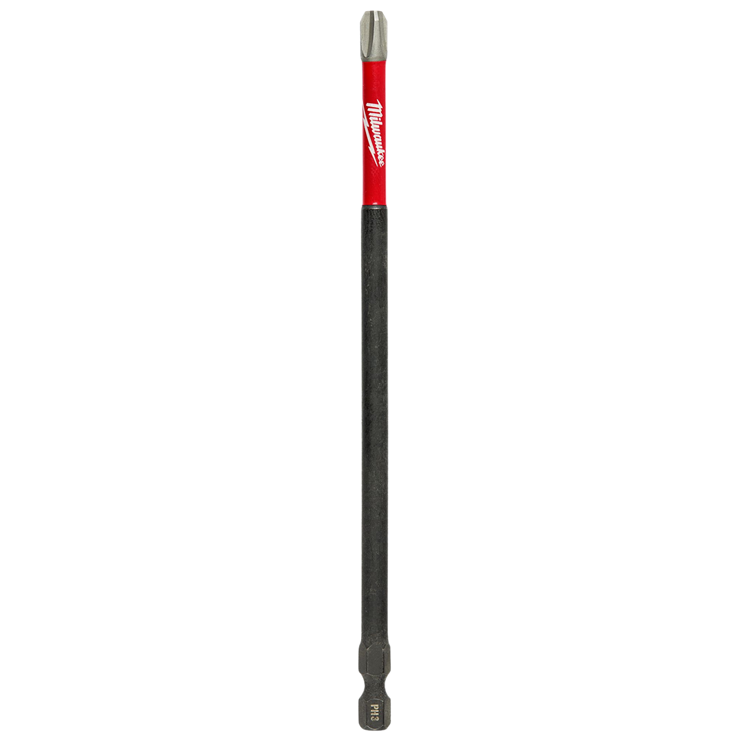 Red and black Milwaukee SHOCKWAVE™ PH3 drill bit for power tool accessories and home improvement projects