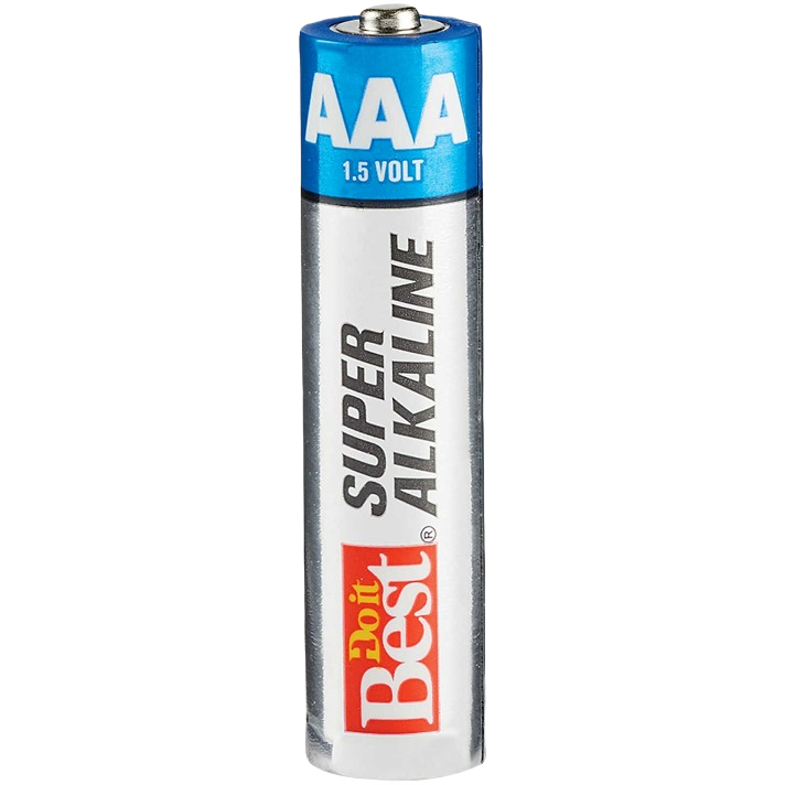 Single Do it Best AAA battery with 1.5 volts for household, electrical, and tool use under $50 collections