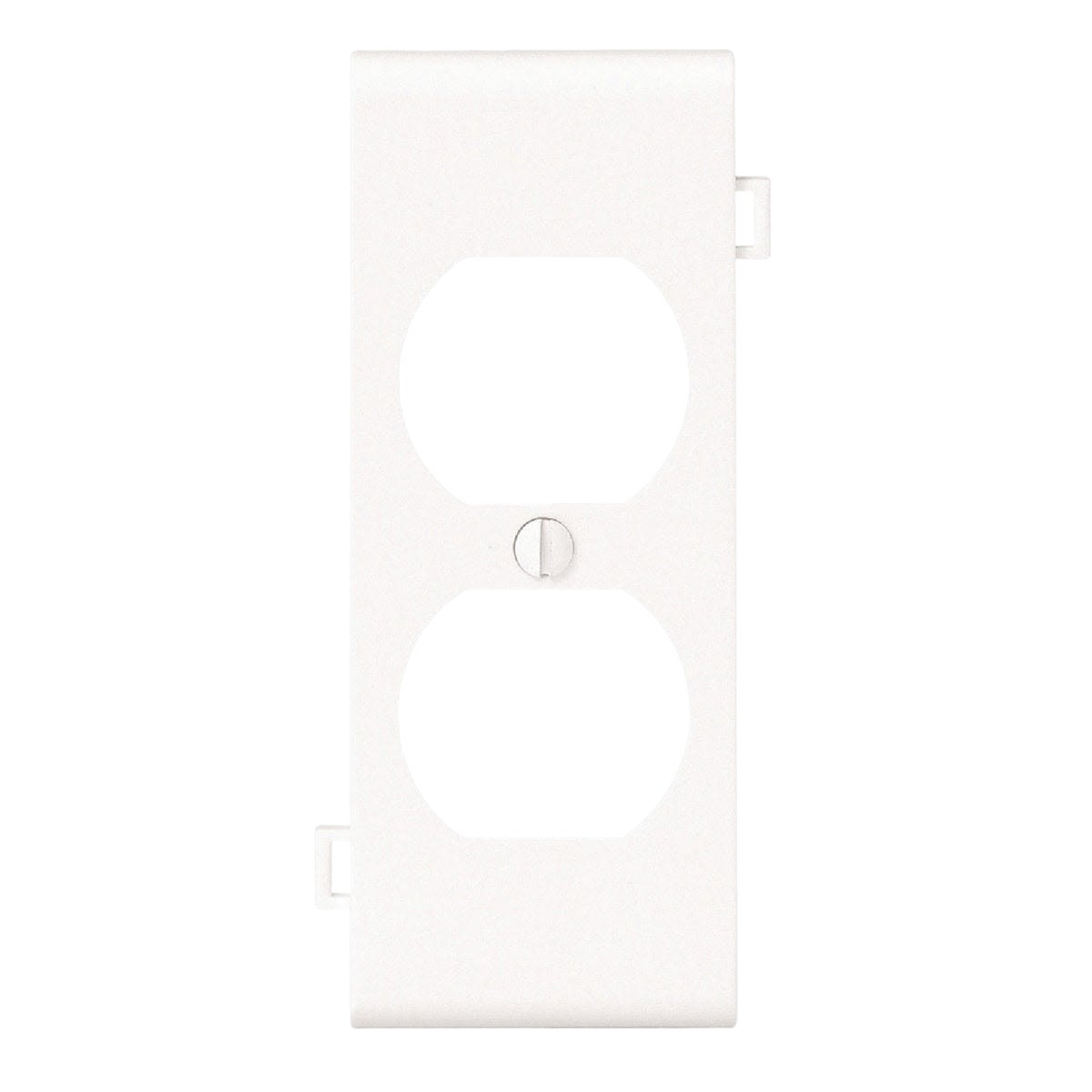 White sectional duplex outlet wall plate for electrical and wall plates accessories under $50 home improvement