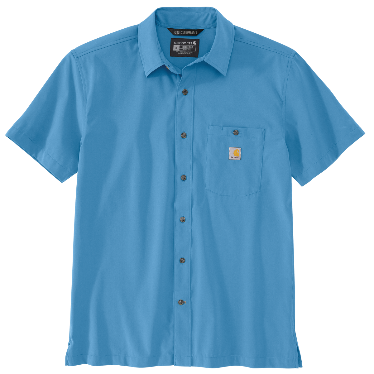 Carhartt Men's Force Sun Defender Woven Relaxed Short-Sleeve Shirt