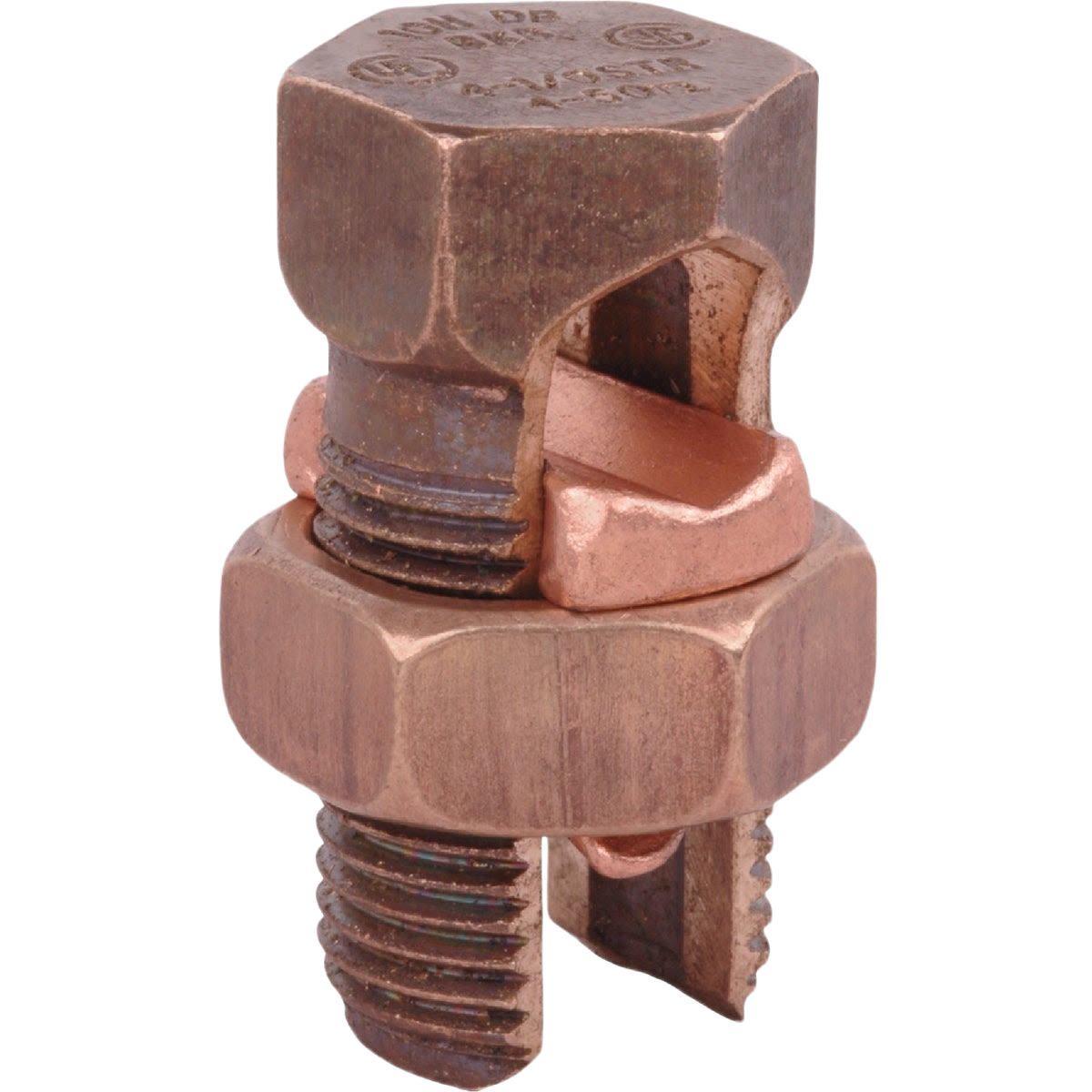 Copper alloy high-strength split bolt connector for electrical splicing and grounding, suitable for home improvement under $50.