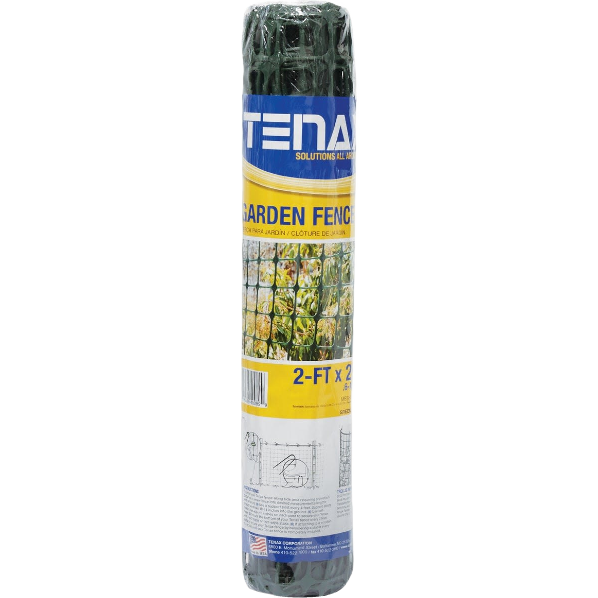 Green high-density polyethylene garden fence roll with square grid pattern for pet containment and farm use under $50 collection