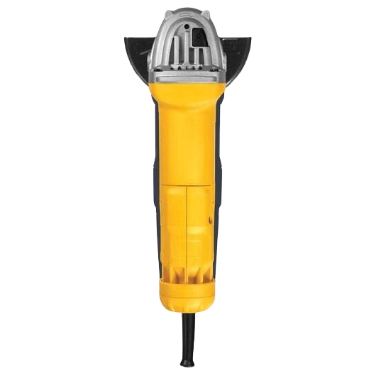 Yellow handheld power grinder with vented metal head and cord for versatile home improvement tool tasks