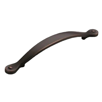 Oil-rubbed bronze cabinet pull with 5-1/16 inch center-to-center for hardware and furniture accessories collections