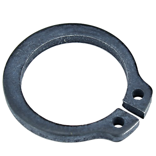 Durable external snap ring with two holes for secure fitting in John Deere parts and accessories collections