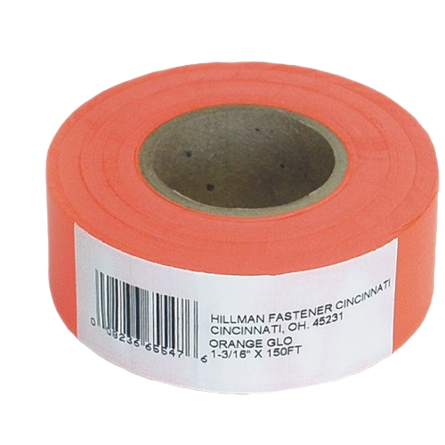 Roll of bright orange flagging tape for marking and safety in tools and home improvement projects