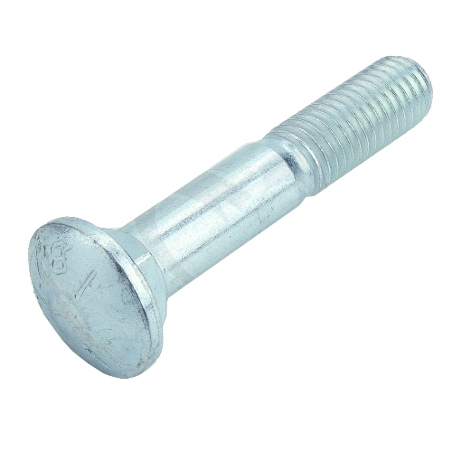 Galvanized steel bolt with partial threading for John Deere equipment in nuts, bolts, and washers collection under $50