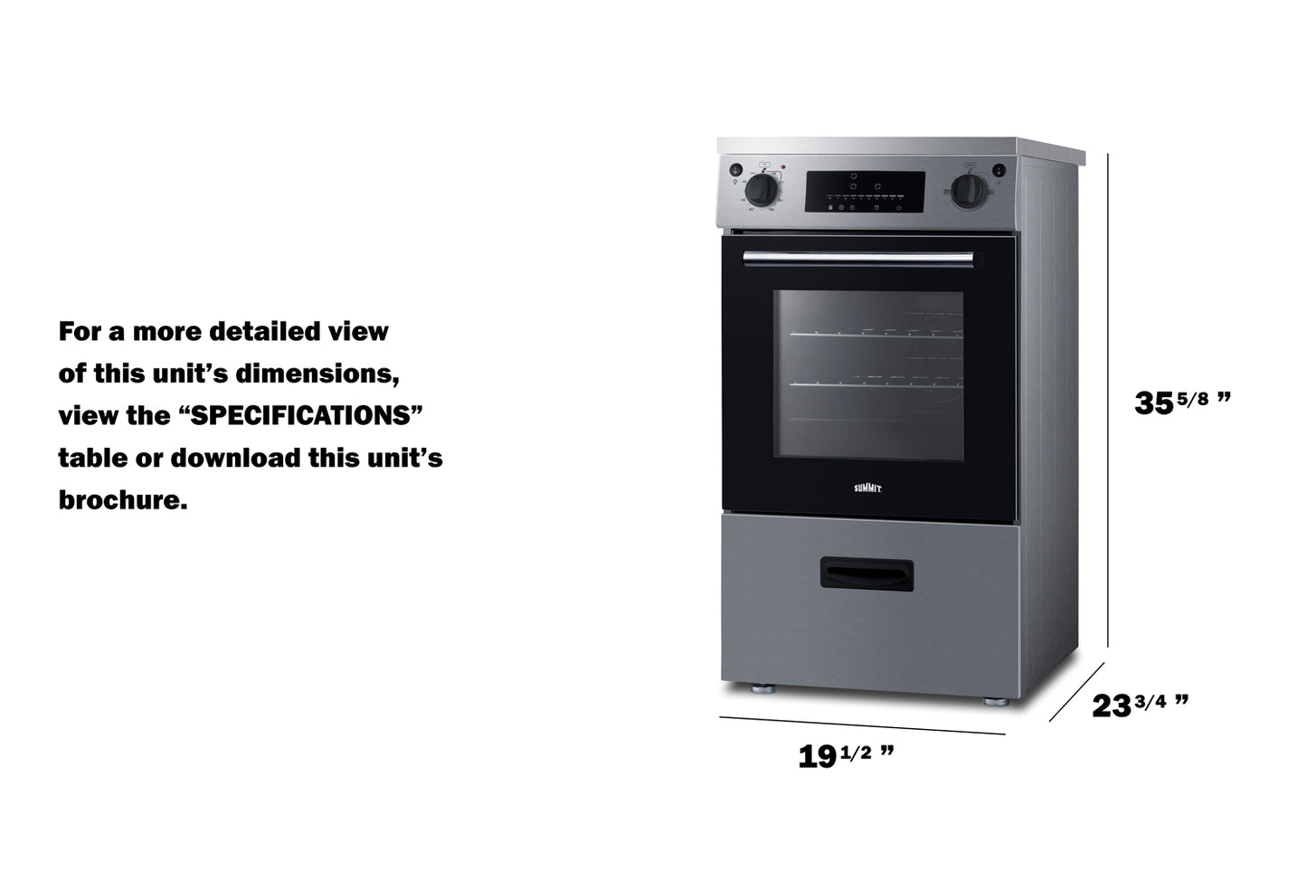 20" Wide Induction Range