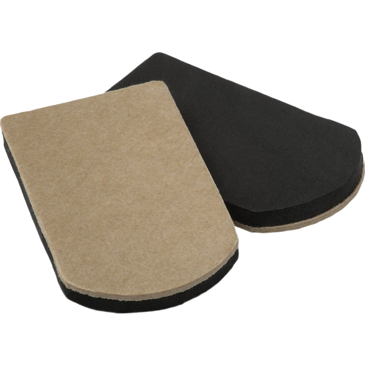 Set of 4 heavy-duty rectangular mover’s pads with felt and rubber layers for furniture protection in hardware and home improvement collections