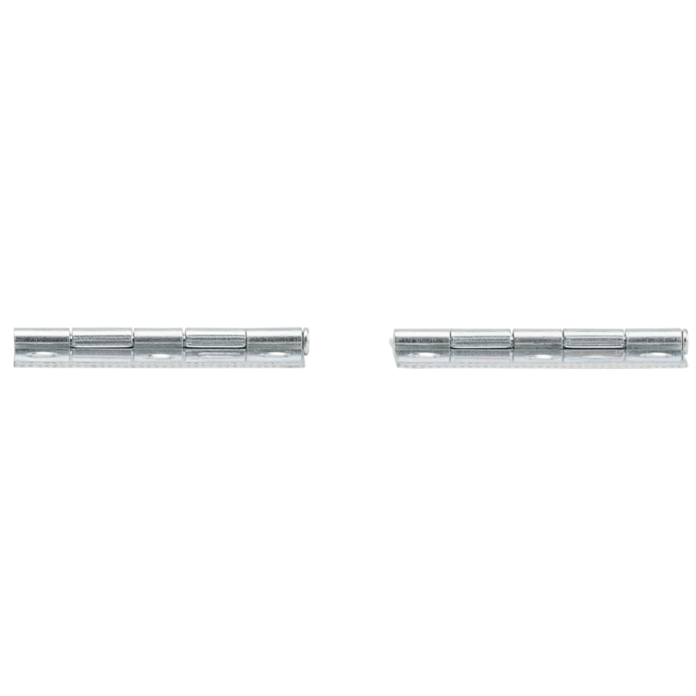 Two silver zinc narrow loose-pin hinges made from cold-rolled steel for home improvement and door hardware use under $50
