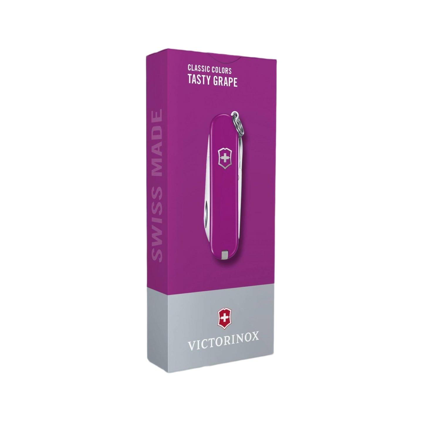 Compact purple multi-tool pocket knife in tasting grape color, ideal for cutting and woodworking tools under $50 range