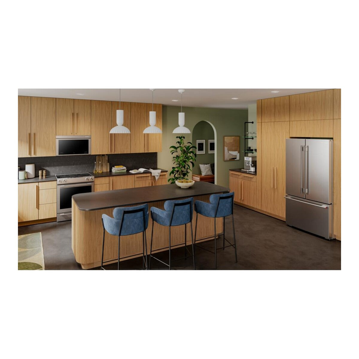 30-Inch 5-Element Electric Convection Slide-In Range with Baking Drawer