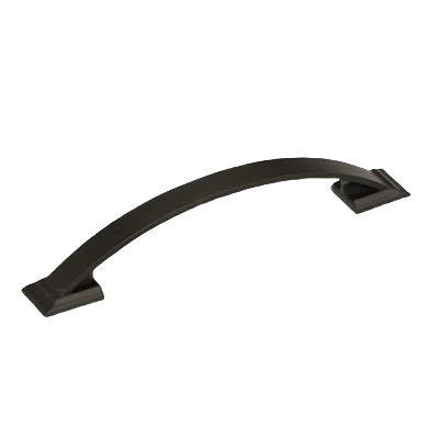 Black bronze cabinet pull with curved design for furniture hardware and home improvement projects under $50 collections