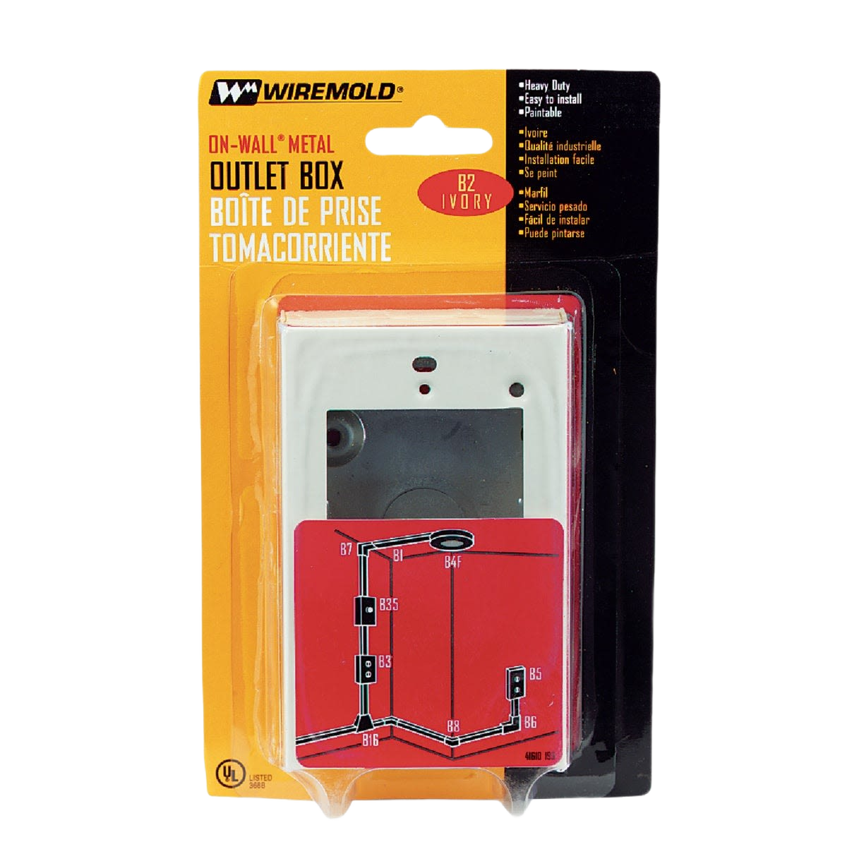 Ivory metal on-wall outlet box for electrical use in boxes and conduit fittings under $50 collection