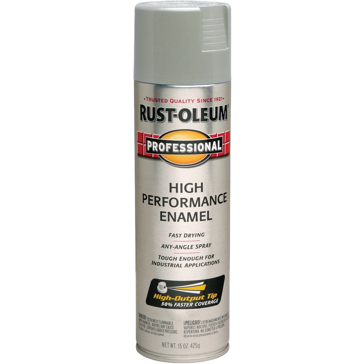 Rust-Oleum Professional spray paint in light machine gray for home improvement and paint supplies collection