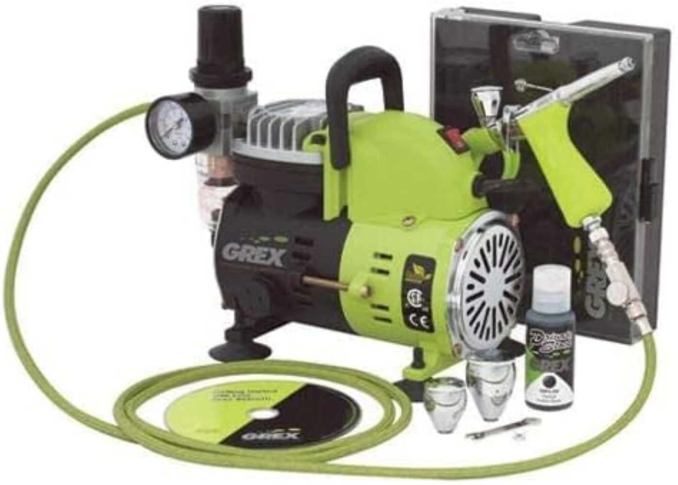 Grex Tritium.TS3 Pistol Style Side Gravity Airbrush & Compressor Combo Kit