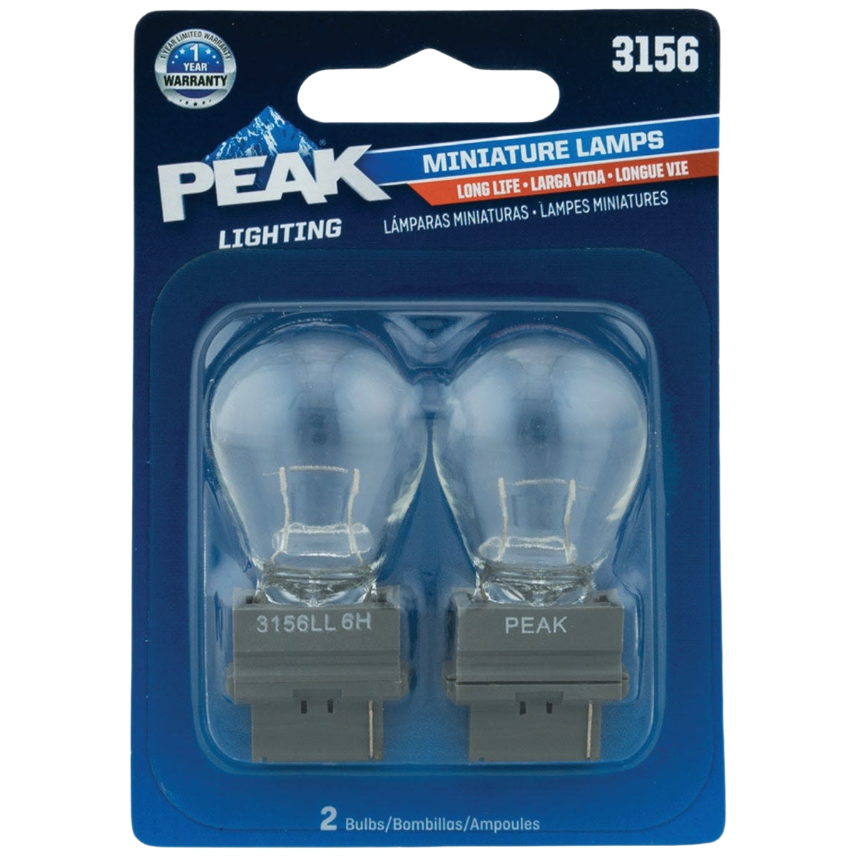 Pair of 12.8V mini automotive light bulbs in clear glass with gray bases for automotive lighting needs under $50