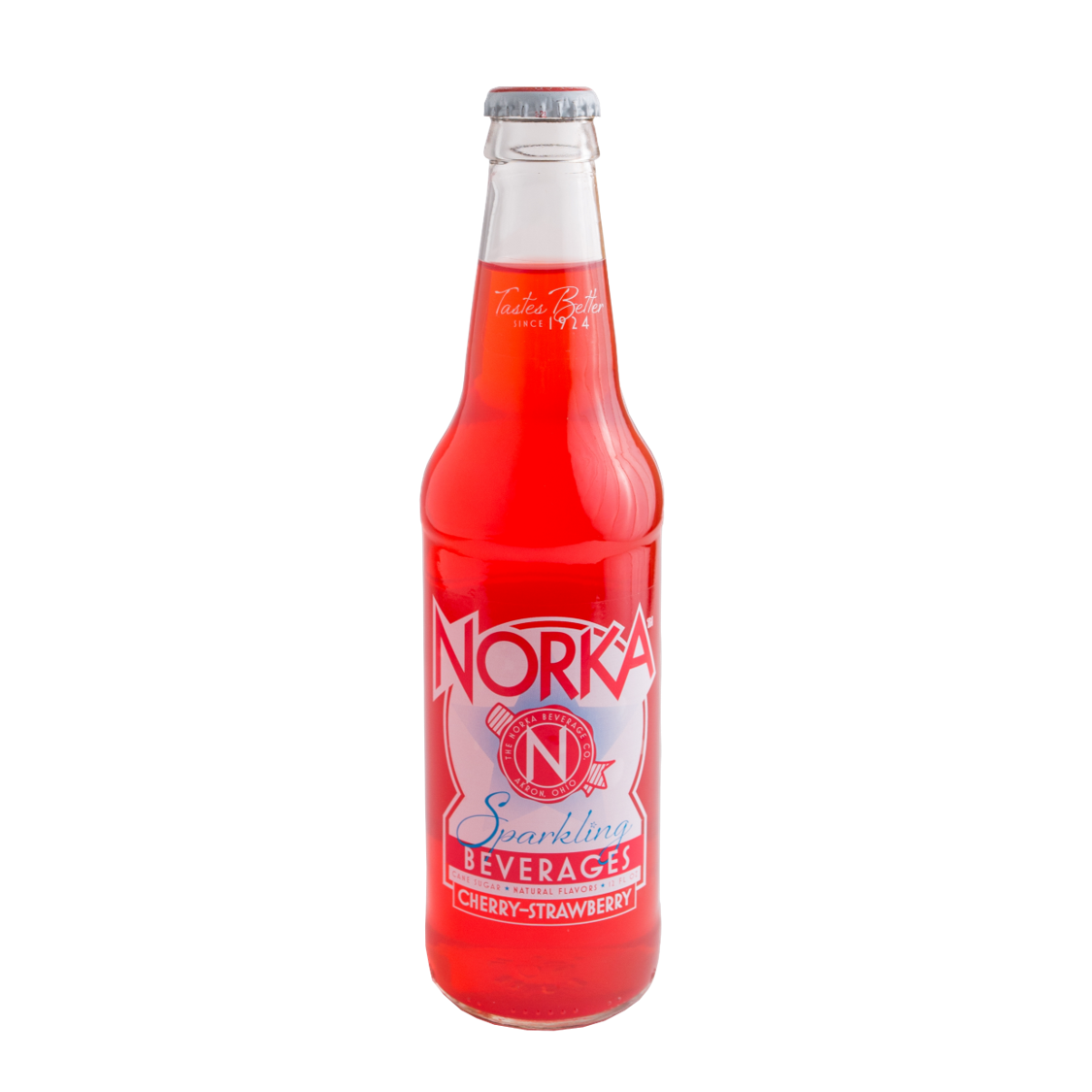 NORKA sparkling cherry strawberry beverage in a glass bottle from Food & Beverage and Drinks collections under $50