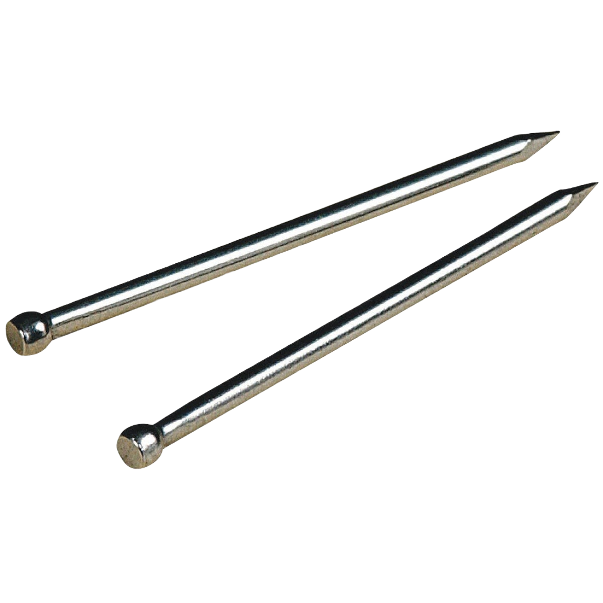 Two smooth-shank wire brads with rounded heads suitable for fasteners and home improvement projects under $50 collections