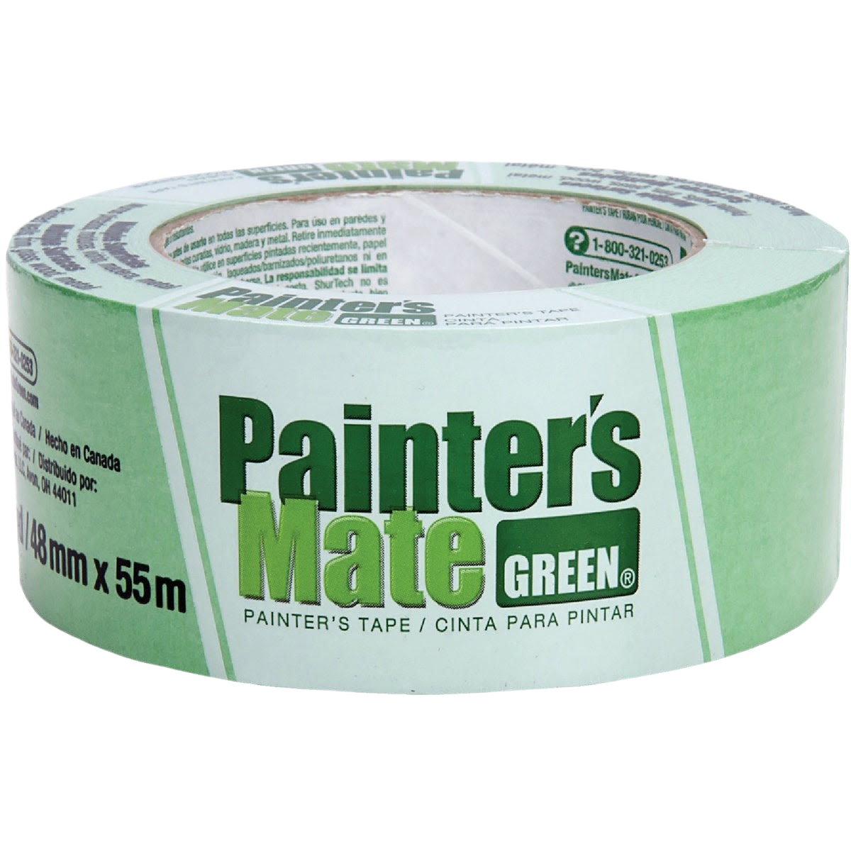 Roll of Painter's Mate Green high-quality masking tape for paint and home improvement projects in tape supplies collection