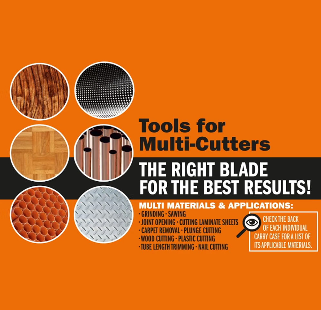 CMT Orange Tools 33 Pc Cutting Accessories Set for Oscillating Multi Tool