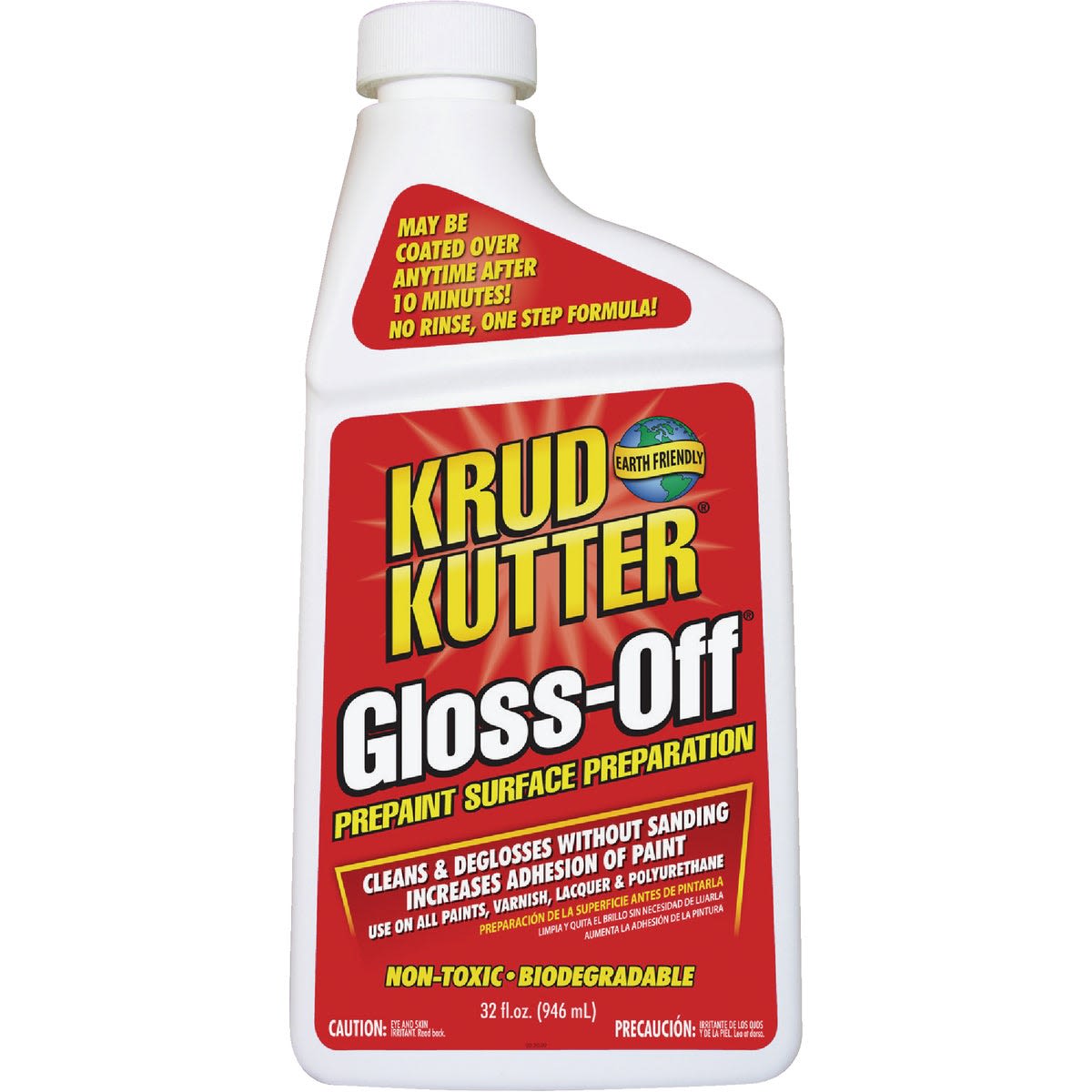 Bottle of Krud Kutter Gloss-Off surface prep solution for paint adhesion in Paint & Supplies under $50 collection