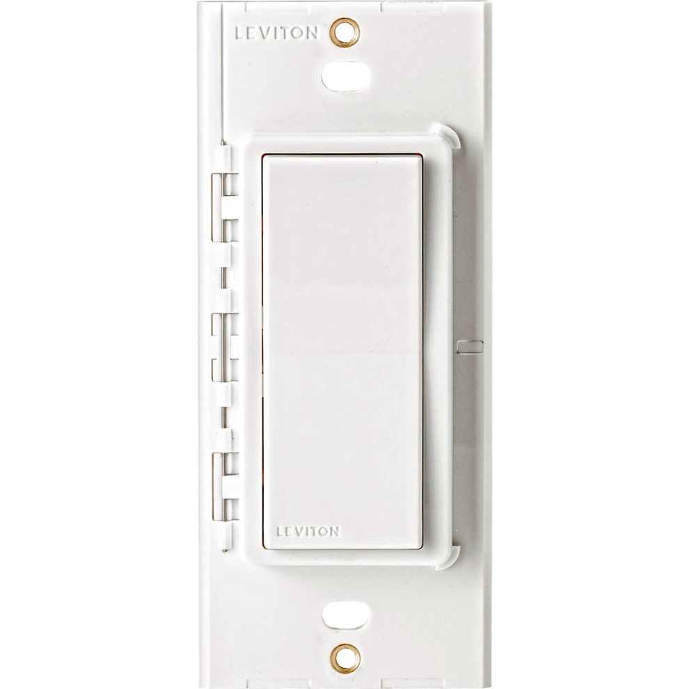 White smart wireless light switch compatible with Decora systems for electrical and smart home projects under $50 collections