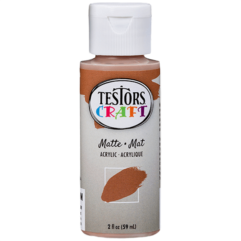 2 oz bottle of matte acrylic craft paint in coffee color from Specialty Paint and Paint & Supplies collections under $50