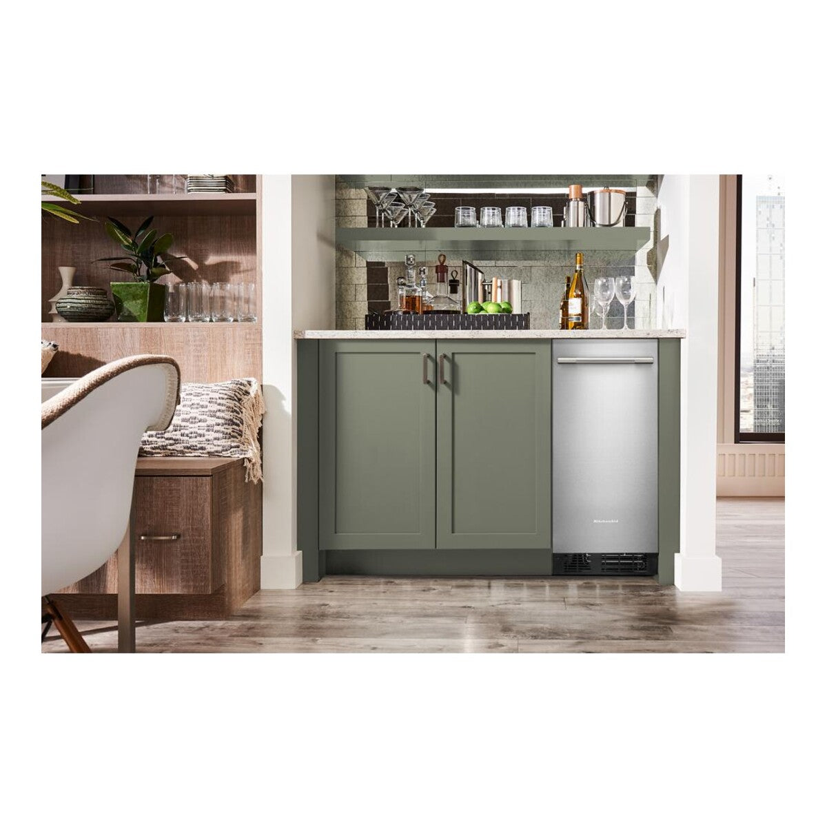 15-Inch 25 lb. Automatic Ice Maker with Clear Ice Technology PrintShield® Stainless Steel