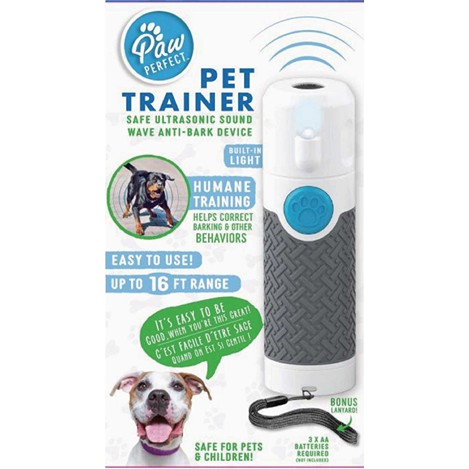 Ultrasonic anti-bark pet trainer with 16 ft range for humane dog behavior training in pet and animal supplies collection
