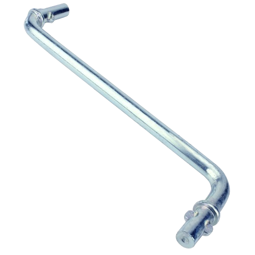 Silver metal connecting link with plated finish for machinery or equipment repair in home improvement tasks