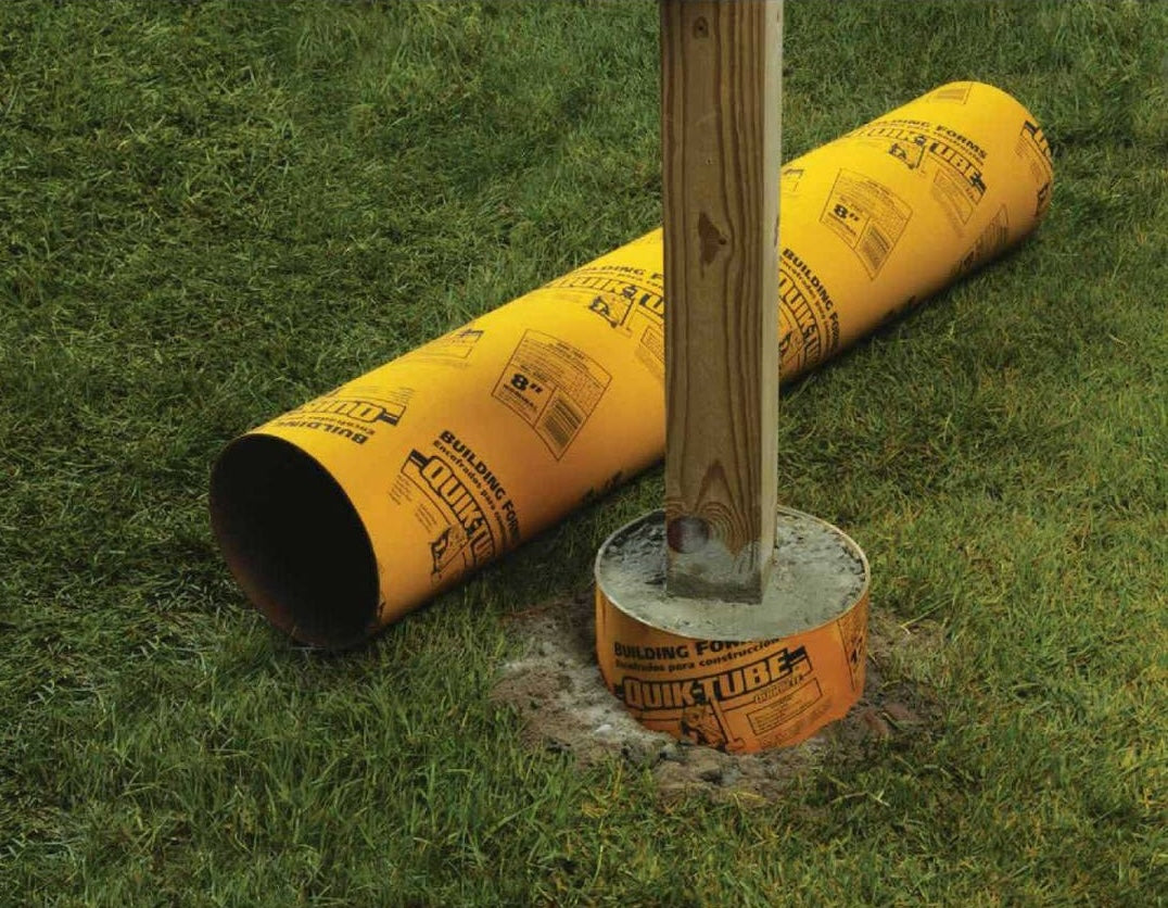 Quikrete QUIK-TUBE® Rigid Fiber 8 in. x 4 ft. Concrete Form Tube