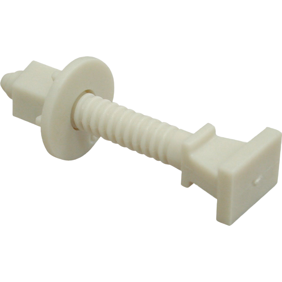 White space age composite toilet bolt 5/16 in. x 2-1/2 in. for plumbing repair and toilet installation projects