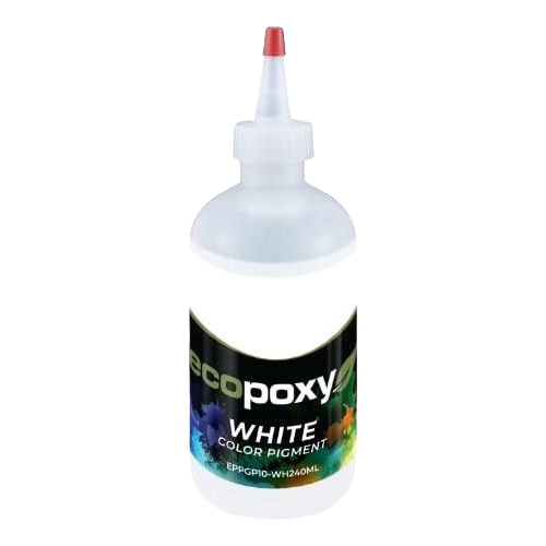 White pigment bottle for epoxy resin coloring in art, wood sealing, and home improvement projects under $50.